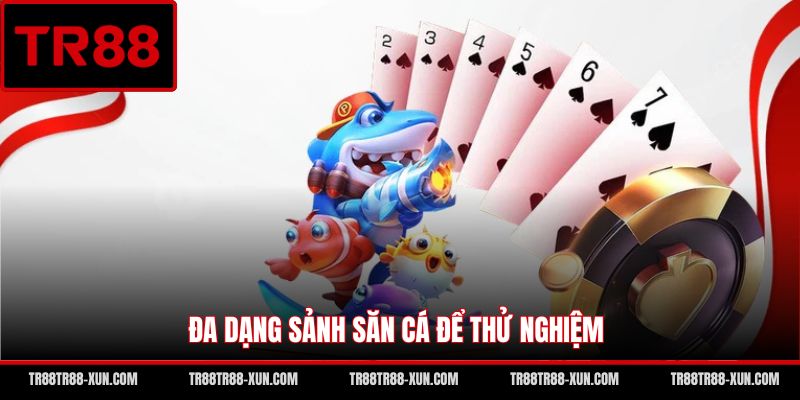 Đa dạng sảnh săn cá để thử nghiệm