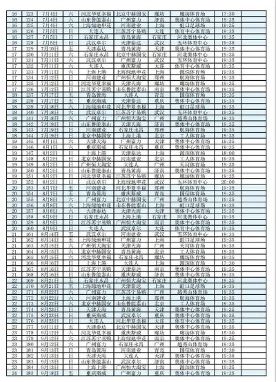 20202021赛季中超联赛完整赛程表公布-第3张图片-www.211178.com_果博福布斯