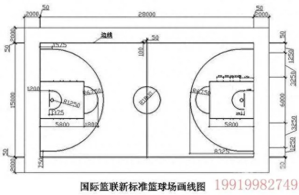 标准篮球场尺寸图纸（详细图解，全面了解篮球场设计）