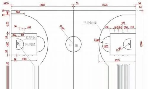 标准篮球场尺寸图纸（详细图解，全面了解篮球场设计）-第3张图片-www.211178.com_果博福布斯